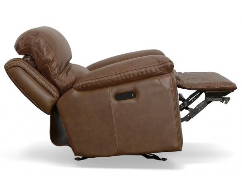  Fenwick Leather Power Gliding Recliner with Power Headrest 2